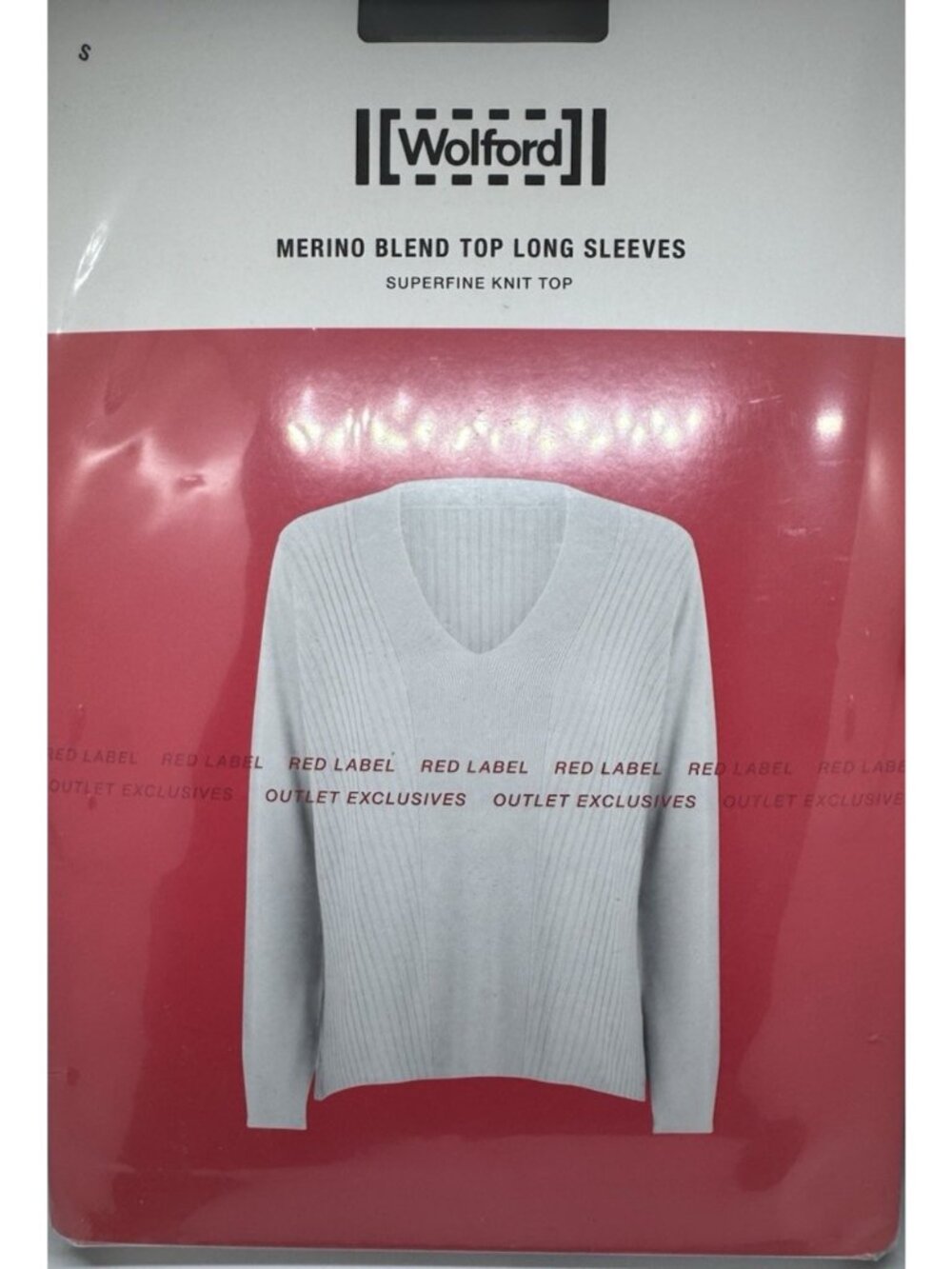 Wolford Merino Blend Top Long Sleeves Size: Small Color: Umber 53185